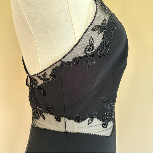 Y2K 90’s Long Black Formal Dress Cache Women 4 Vtg NWT Classic Cocktail Prom LBD - Picture 6 of 16